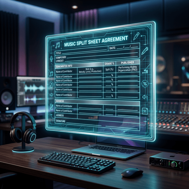 Free Split Sheet Template (2026) - Download & Use Instantly